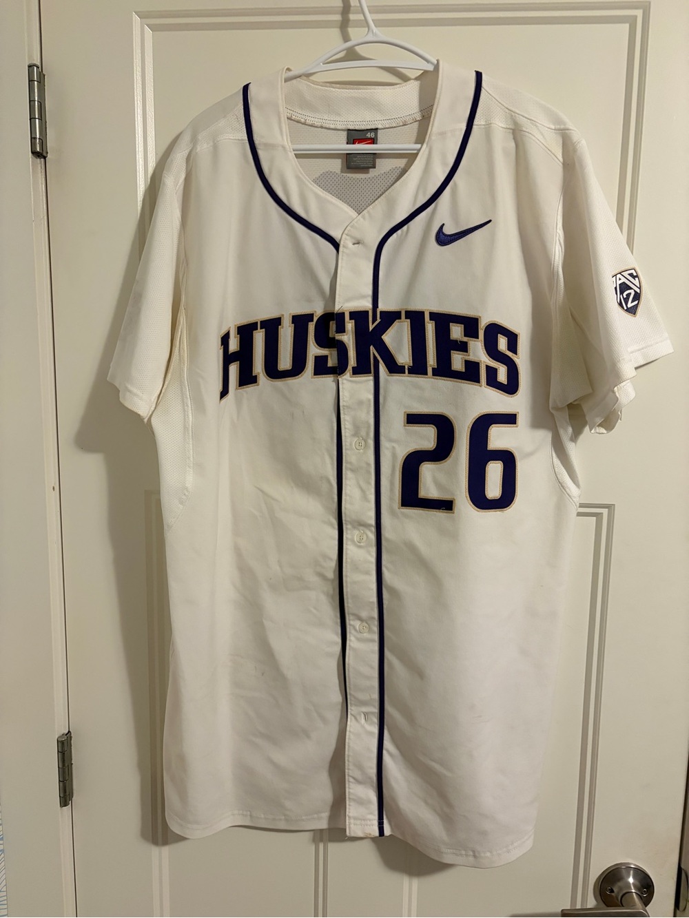Nike Washington Huskies Baseball Jersey